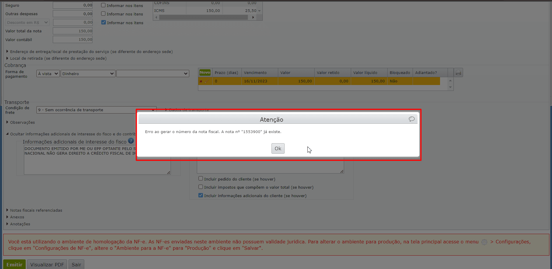 H Problemas A Numera O De Notas Fiscais Pedidos Solicita Es