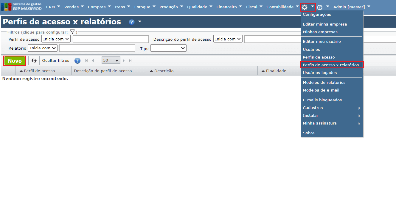 Usuários e Perfis - Explicando permissões padrões de acesso - Uoou  Solutions Plataforma de E-commerce