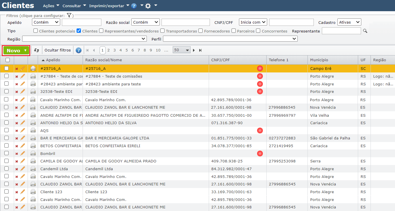 Cadastramento De Empresas - Maxiprod