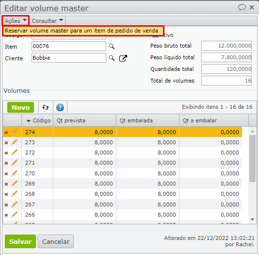 editar volumes master