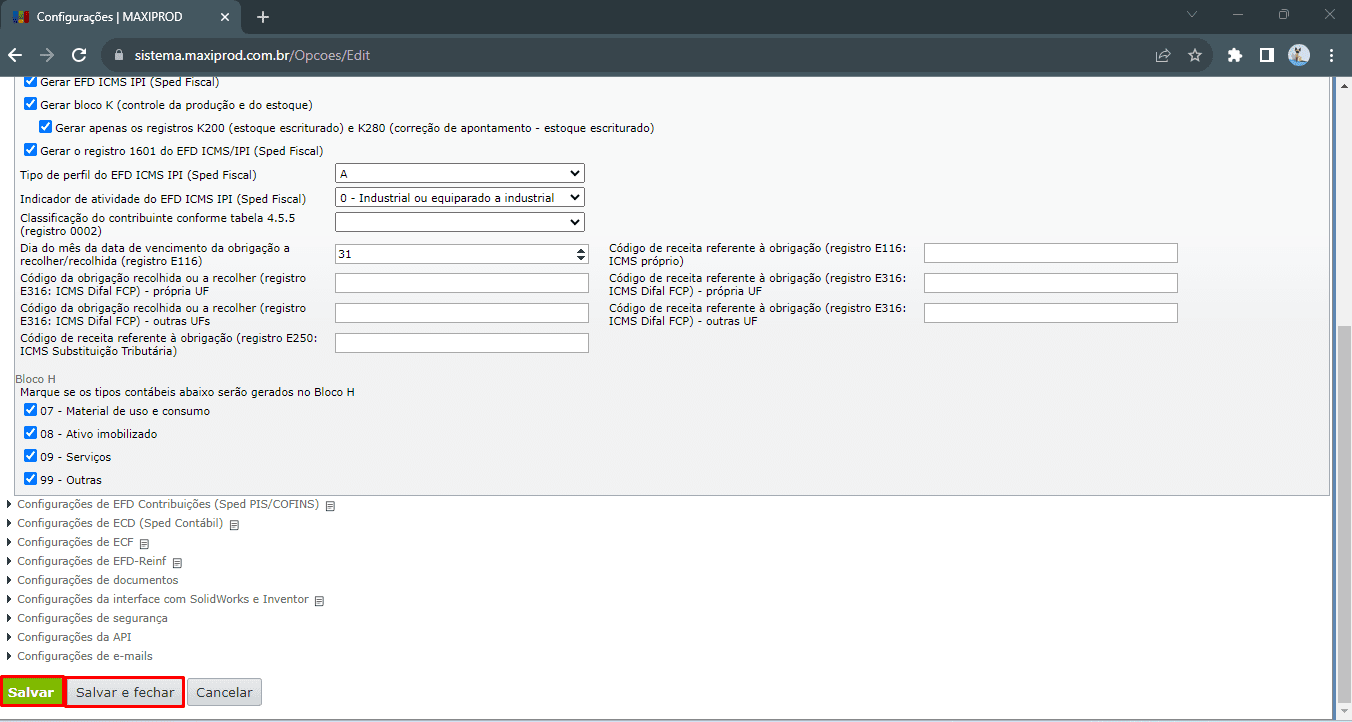 Como Gerar O Registro 1601 Do Efd Icmsipi Sped Fiscal Maxiprod 2981