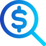 Ícone para ilustrar a funcionalidade "Cotações de compra" do ERP Industrial.