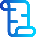 Ícone para ilustrar a funcionalidade "Extrato" do ERP Industrial.