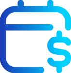 Ícone para ilustrar a funcionalidade "Fechamento contábil" do ERP Industrial.