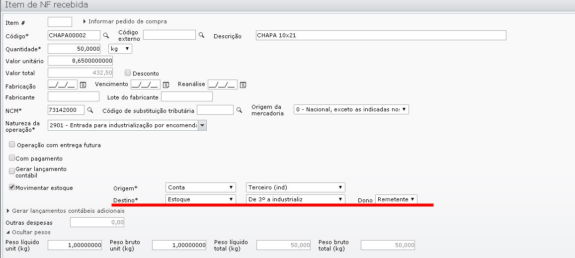 Fornecedor de terceirização - ERP MAXIPROD