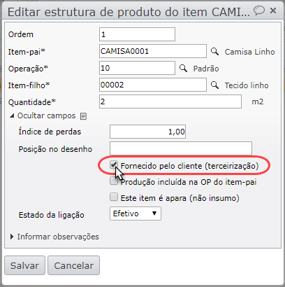 Terceirização da produção - Maxiprod