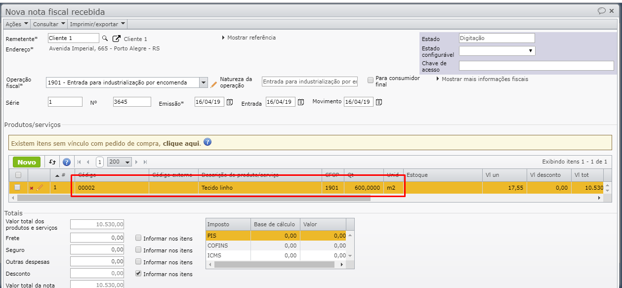 Fornecedor de terceirização - ERP MAXIPROD