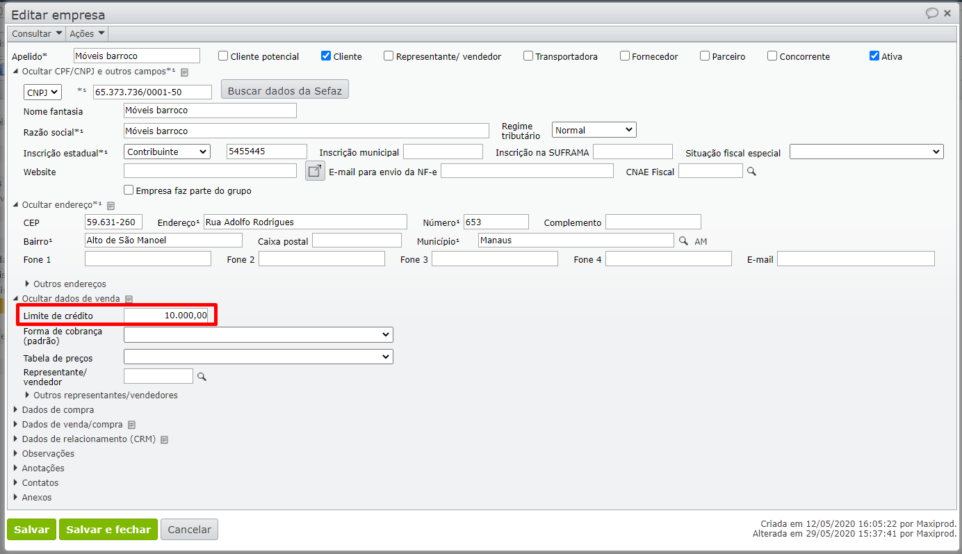 limite e análise de crédito 1