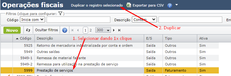 tela de operações fiscais 02