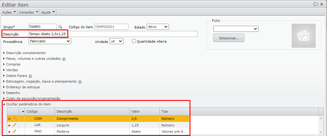produtos com variações_editar item