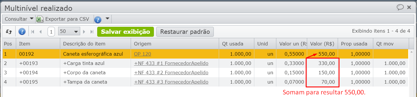 tela multinível realizado