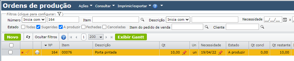 tela ordem de produção 2
